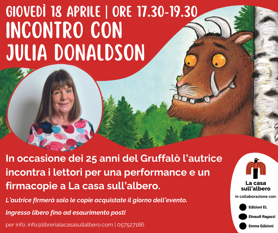 Julia Donaldson a La casa sull’albero